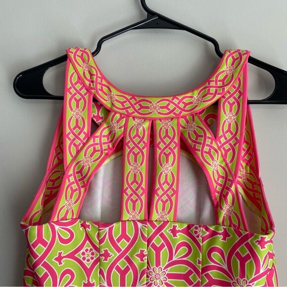 Gretchen Scott Designs Jersey Isosceles Dress Piazza Geometric Print Small - Picture 6 of 10